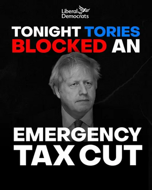 Tory tax cut block